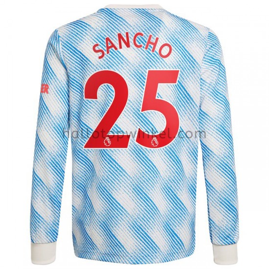 Manchester United Voetbalshirt Jadon Sancho 25 Uit Tenue 2021-2022 Lange Mouw