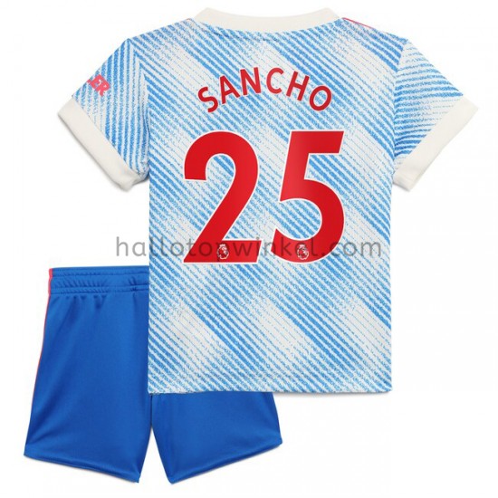 Manchester United Voetbalshirt Jadon Sancho 25 Kleuters/Kids Uit Tenue 2021-2022 Korte Mouw