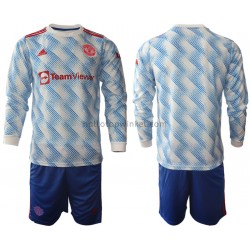 Manchester United Voetbalshirt Kleuters/Kids Uit Tenue 2021-2022 Lange Mouw