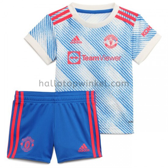 Manchester United Voetbalshirt Kleuters/Kids Uit Tenue 2021-2022 Korte Mouw
