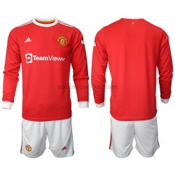 Manchester United Voetbalshirt Kleuters/Kids Thuis Tenue 2021-2022 Lange Mouw
