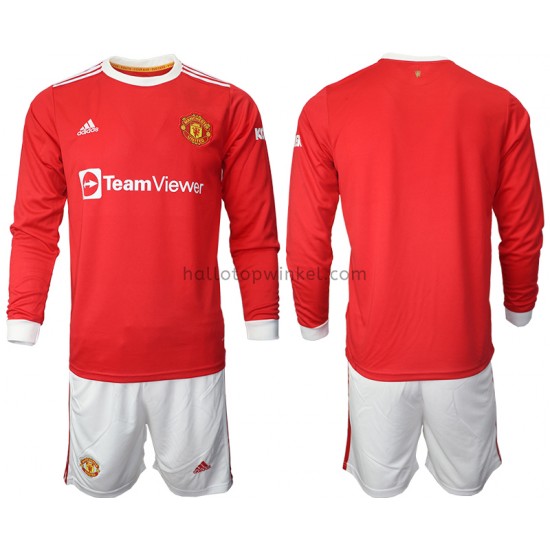 Manchester United Voetbalshirt Kleuters/Kids Thuis Tenue 2021-2022 Lange Mouw