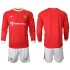 Manchester United Voetbalshirt Kleuters/Kids Thuis Tenue 2021-2022 Lange Mouw