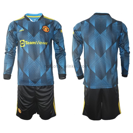 Manchester United Voetbalshirt Kleuters/Kids Derde Tenue 2021-2022 Lange Mouw