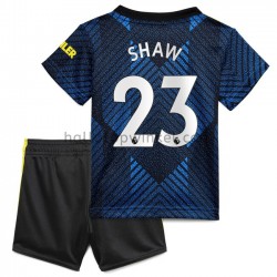 Manchester United Voetbalshirt Luke Shaw 23 Kleuters/Kids Derde Tenue 2021-2022 Korte Mouw