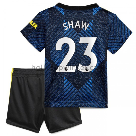 Manchester United Voetbalshirt Luke Shaw 23 Kleuters/Kids Derde Tenue 2021-2022 Korte Mouw