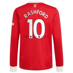 Manchester United Voetbalshirt Marcus Rashford 10 Thuis Tenue 2021-2022 Lange Mouw