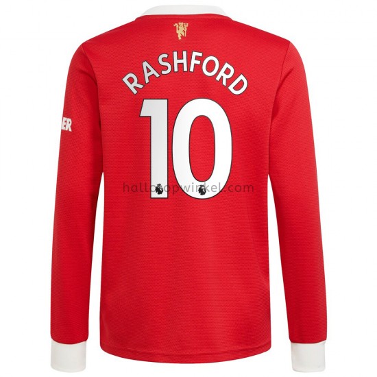 Manchester United Voetbalshirt Marcus Rashford 10 Thuis Tenue 2021-2022 Lange Mouw