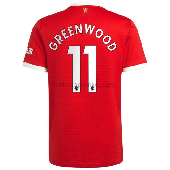 Manchester United Voetbalshirt Mason Greenwood 11 Thuis Tenue 2021-2022 Korte Mouw