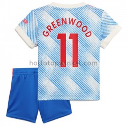 Manchester United Voetbalshirt Mason Greenwood 11 Kleuters/Kids Uit Tenue 2021-2022 Korte Mouw