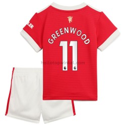 Manchester United Voetbalshirt Mason Greenwood 11 Kleuters/Kids Thuis Tenue 2021-2022 Korte Mouw