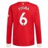 Manchester United Voetbalshirt Paul Pogba 6 Thuis Tenue 2021-2022 Lange Mouw