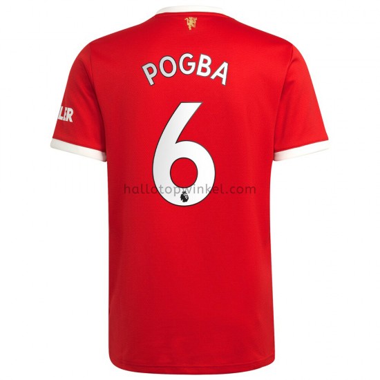 Manchester United Voetbalshirt Paul Pogba 6 Thuis Tenue 2021-2022 Korte Mouw