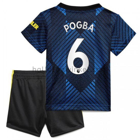 Manchester United Voetbalshirt Paul Pogba 6 Kleuters/Kids Derde Tenue 2021-2022 Korte Mouw