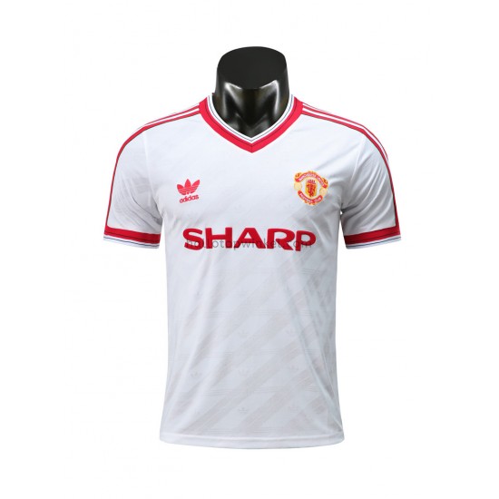 Manchester United Voetbalshirt Retro Uit Tenue 1986 Korte Mouw