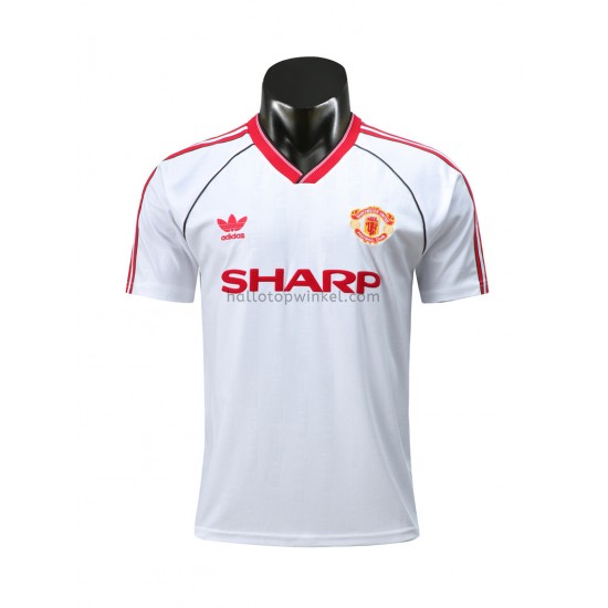 Manchester United Voetbalshirt Retro Uit Tenue 1988 Korte Mouw