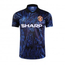 Manchester United Voetbalshirt Retro Uit Tenue 1993 Korte Mouw