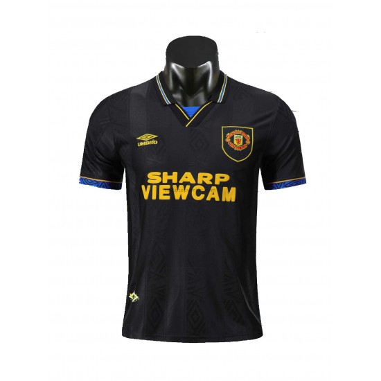 Manchester United Voetbalshirt Retro Uit Tenue 1994 Korte Mouw