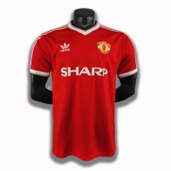 Manchester United Voetbalshirt Retro Thuis Tenue 1984 Korte Mouw
