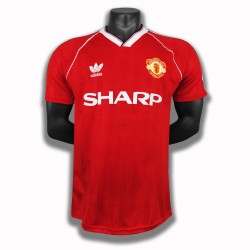 Manchester United Voetbalshirt Retro Thuis Tenue 1988 Korte Mouw