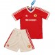 Manchester United Voetbalshirt Retro Kleuters/Kids Thuis Tenue 1984 Korte Mouw
