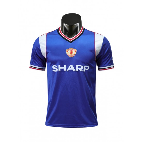 Manchester United Voetbalshirt Retro Derde Tenue 1985 Korte Mouw