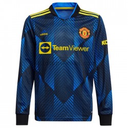 Manchester United Voetbalshirt Derde Tenue 2021-2022 Lange Mouw