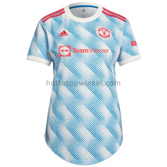 Manchester United Voetbalshirt Dames Uit Tenue 2021-2022 Korte Mouw