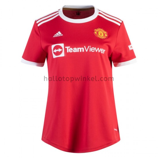 Manchester United Voetbalshirt Dames Thuis Tenue 2021-2022 Korte Mouw