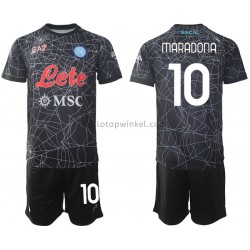 SSC SSC Napoli Voetbalshirt Diego Maradona 10 Special Kleuters/Kids Thuis Tenue 2021-2022 Korte Mouw