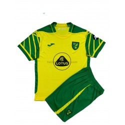 Norwich City Voetbalshirt Kleuters/Kids Thuis Tenue 2021-2022 Korte Mouw