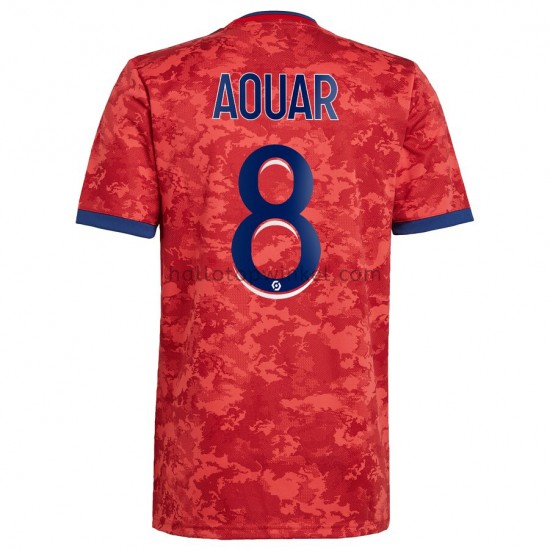 Olympique Lyonnais Voetbalshirt Houssem Aouar 8 Uit Tenue 2021-2022 Korte Mouw