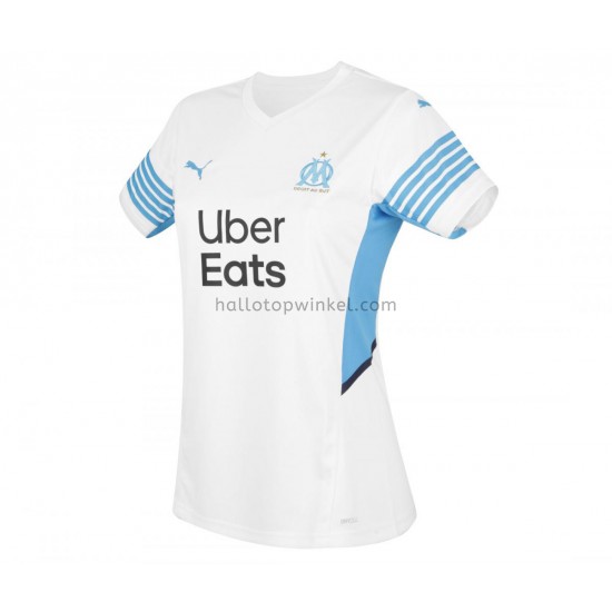 Olympique Marseille Voetbalshirt Dames Thuis Tenue 2021-2022 Korte Mouw