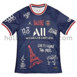 Paris Saint-Germain Voetbalshirt Graffiti Thuis Tenue 2021-2022 Korte Mouw