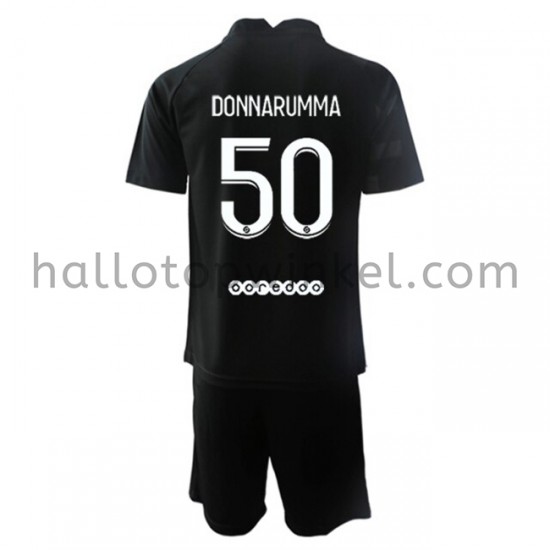 Paris Saint-Germain Voetbalshirt Doelman Gianluigi Donnarumma 50 Kleuters/Kids Uit Tenue 2021-2022 Korte Mouw