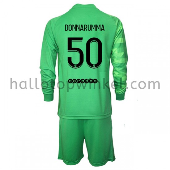 Paris Saint-Germain Voetbalshirt Doelman Gianluigi Donnarumma 50 Kleuters/Kids Derde Tenue 2021-2022 Lange Mouw