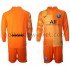 Paris Saint-Germain Voetbalshirt Doelman Kleuters/Kids Thuis Tenue 2021-2022 Lange Mouw