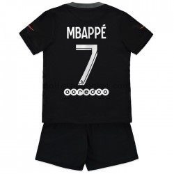 Paris Saint-Germain Voetbalshirt Kylian Mbappé 7 Kleuters/Kids Derde Tenue 2021-2022 Korte Mouw