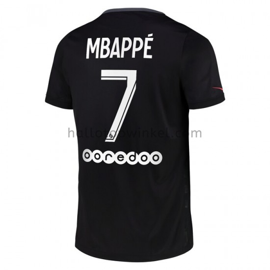 Paris Saint-Germain Voetbalshirt Kylian Mbappé 7 Derde Tenue 2021-2022 Korte Mouw