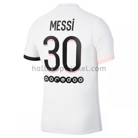 Paris Saint-Germain Voetbalshirt Lionel Messi 30 Uit Tenue 2021-2022 Korte Mouw