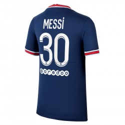 Paris Saint-Germain Voetbalshirt Lionel Messi 30 Thuis Tenue 2021-2022 Korte Mouw