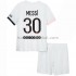 Paris Saint-Germain Voetbalshirt Lionel Messi 30 Kleuters/Kids Uit Tenue 2021-2022 Korte Mouw