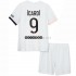 Paris Saint-Germain Voetbalshirt Mauro Icardi 9 Kleuters/Kids Uit Tenue 2021-2022 Korte Mouw