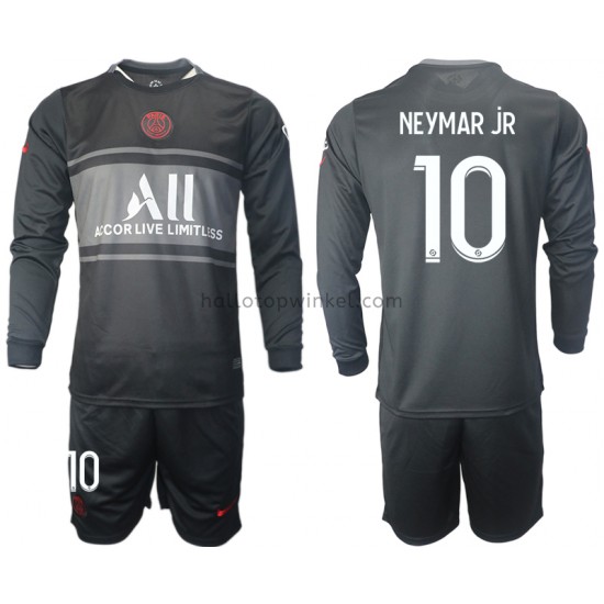 Paris Saint-Germain Voetbalshirt Neymar JR 10 Kleuters/Kids Derde Tenue 2021-2022 Lange Mouw