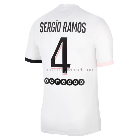 Paris Saint-Germain Voetbalshirt Sergio Ramos 4 Uit Tenue 2021-2022 Korte Mouw