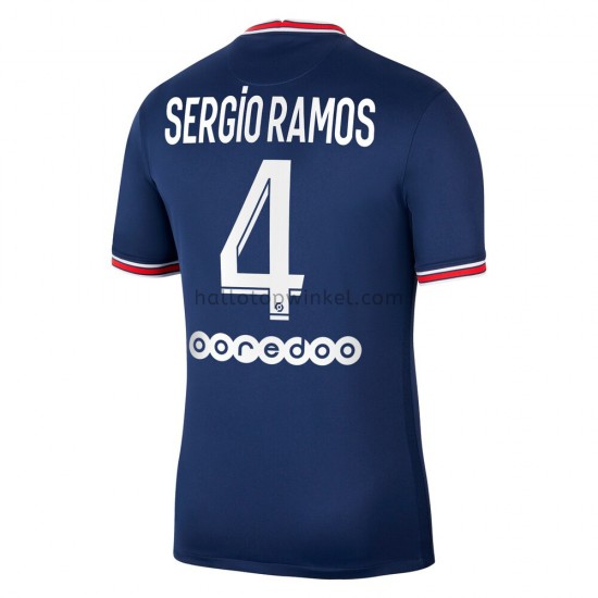 Paris Saint-Germain Voetbalshirt Sergio Ramos 4 Thuis Tenue 2021-2022 Korte Mouw