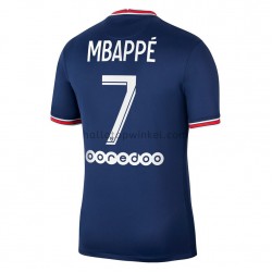 Paris Saint-Germain Voetbalshirt Kylian Mbappé 7 Thuis Tenue 2021-2022 Korte Mouw