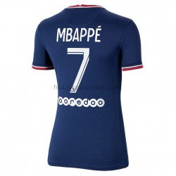 Paris Saint-Germain Voetbalshirt Kylian Mbappé 7 Dames Thuis Tenue 2021-2022 Korte Mouw