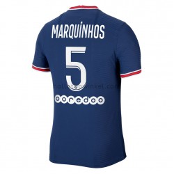 Paris Saint-Germain Voetbalshirt Marquinhos 5 Thuis Tenue 2021-2022 Korte Mouw
