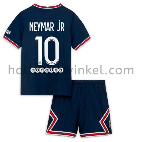 Paris Saint-Germain Voetbalshirt Neymar Jr 10 Kleuters/Kids Thuis Tenue 2021-2022 Korte Mouw